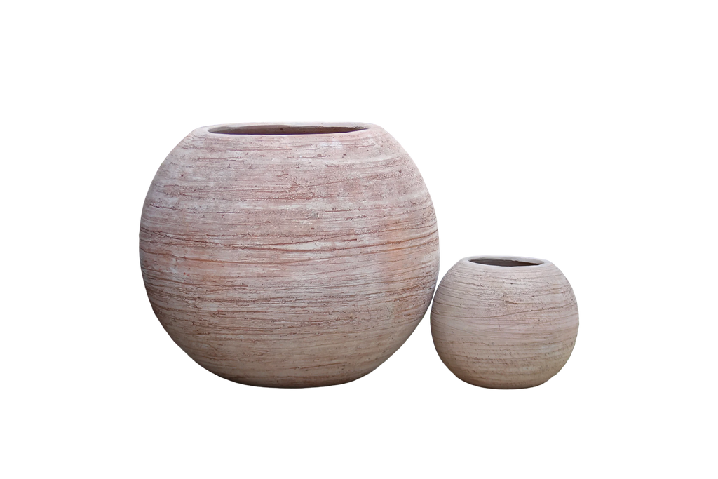 Sand Etched Denali Ball Clay Pots
