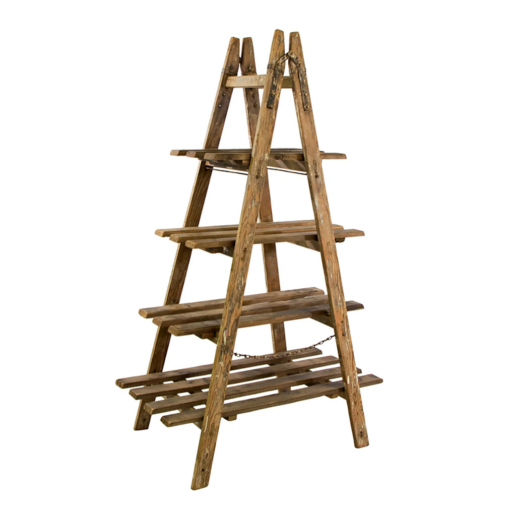 Vintage 4 Shelf Ladder Display