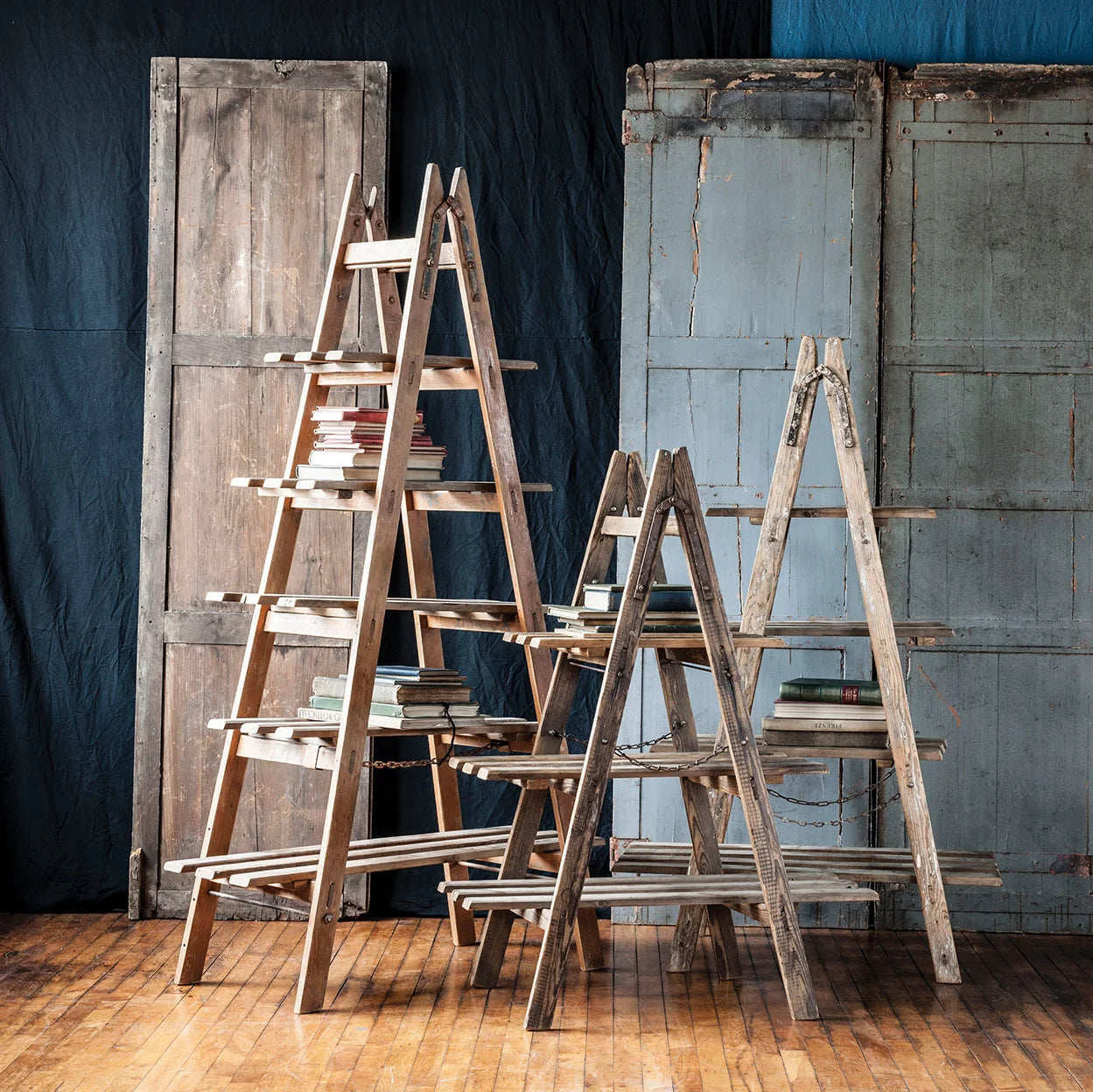 Vintage 4 Shelf Ladder Display