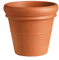 Classic Italian Rolled Rim Terracotta Pot