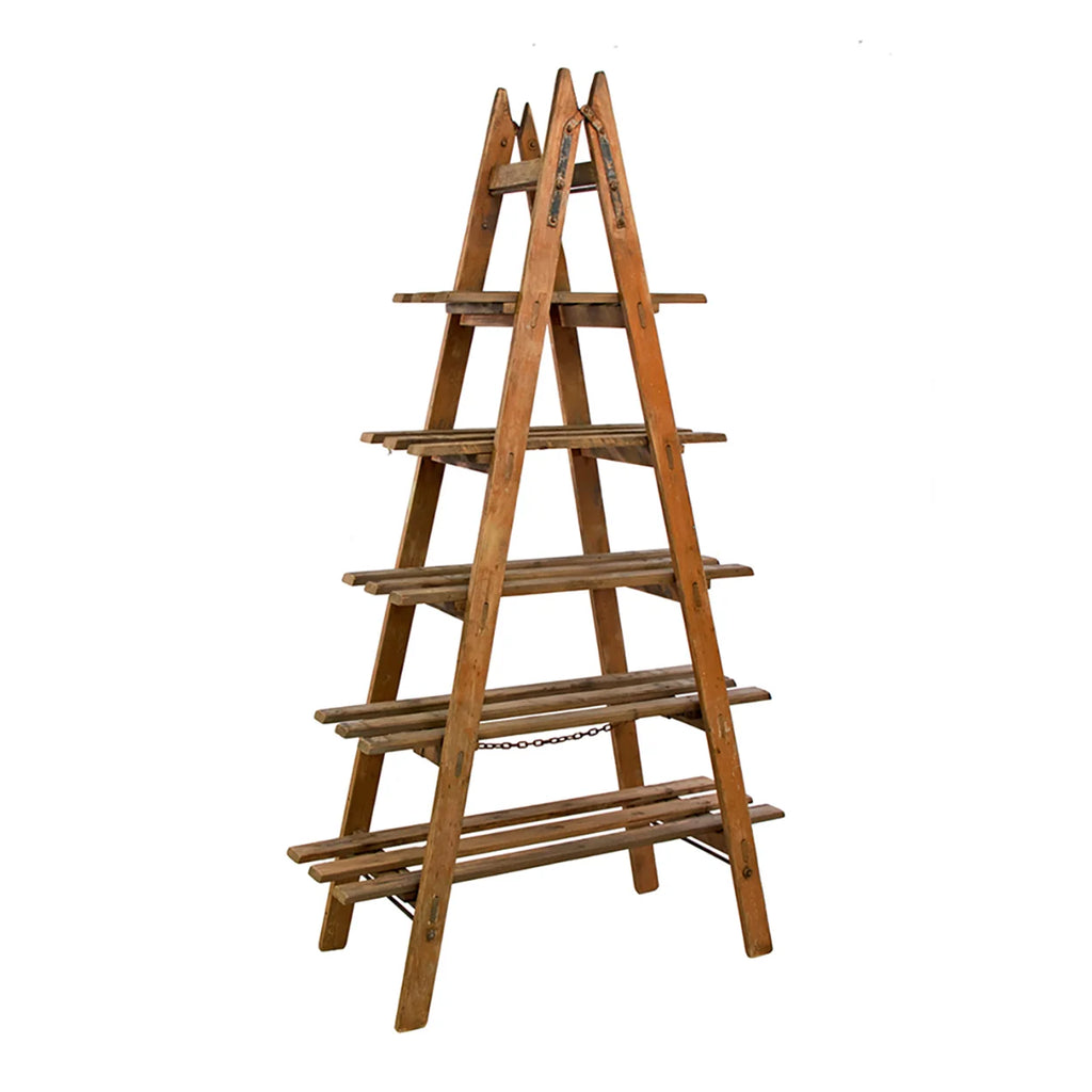 Vintage 5 Shelf Ladder Display