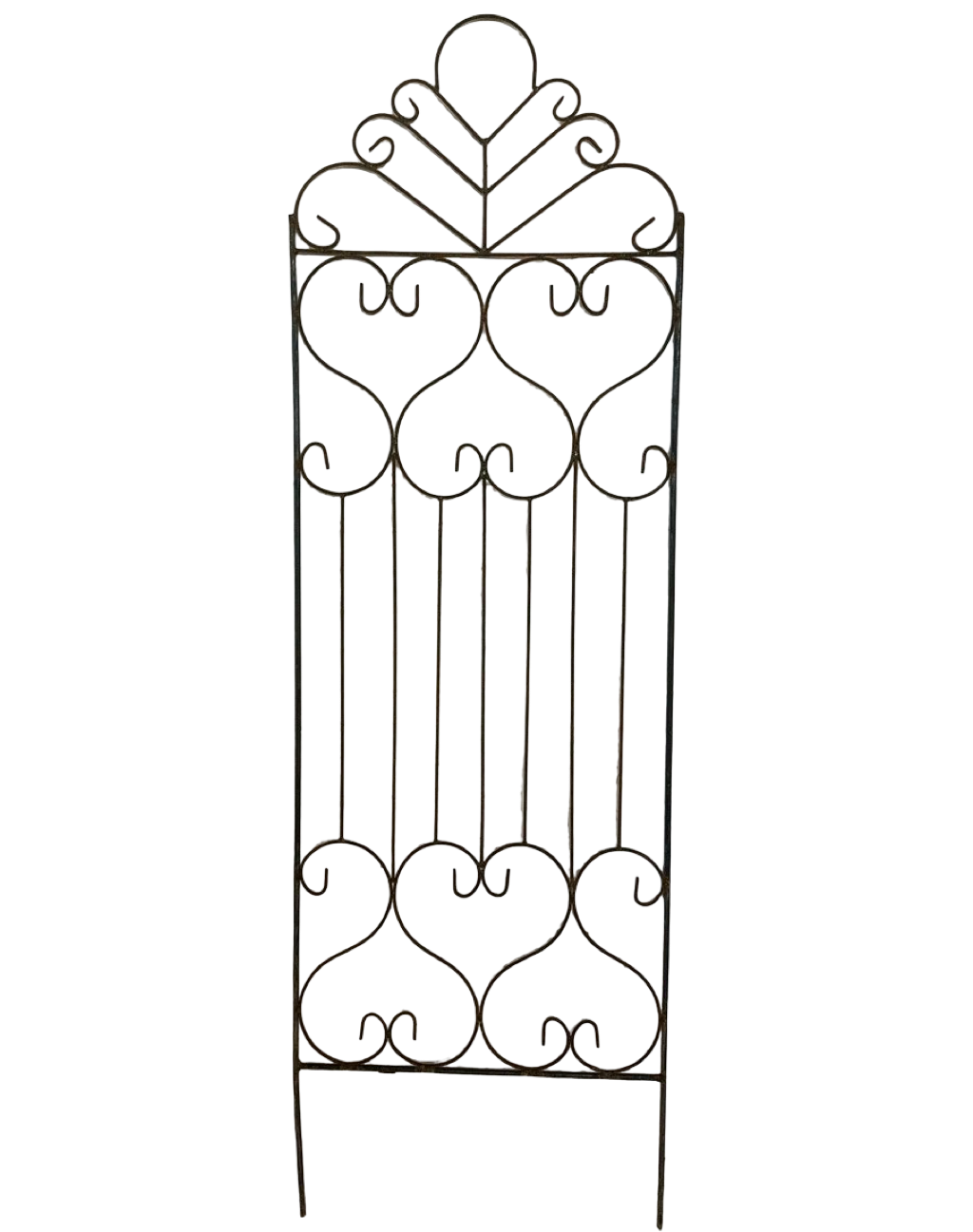Double Heart Scroll Trellis