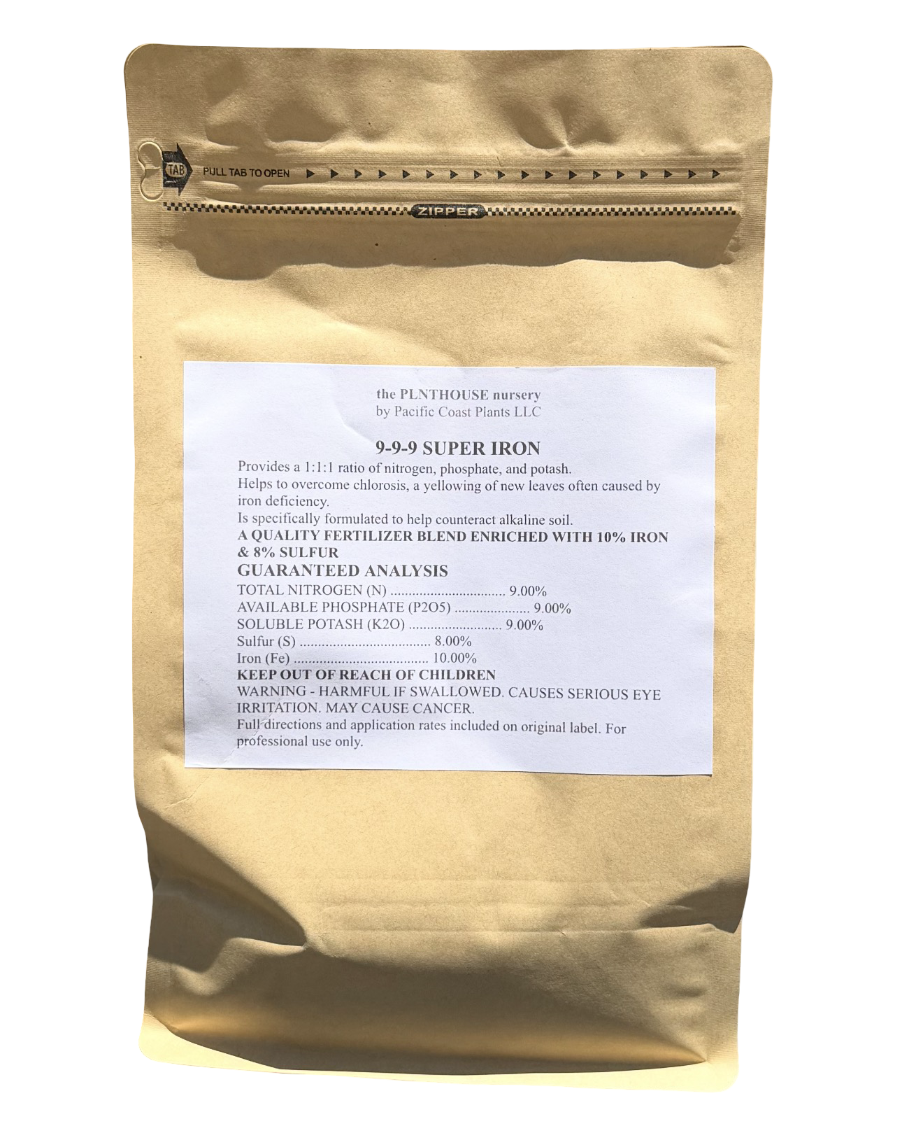 9-9-9 Plus Iron Granular Premium Fertilizer 2 lb. Bag