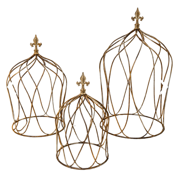Wrought Iron Tommie Topiary with Finial Plant Support
