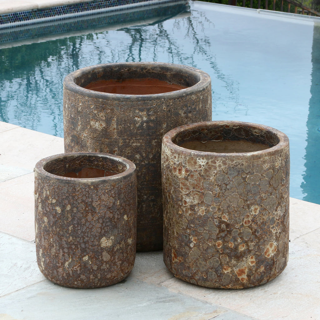 Black Volcanic Cylinders