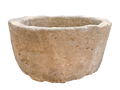 Large Antique Round Limestome Trough