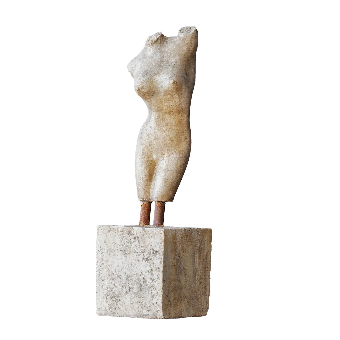 Carved Marble Lady Torso