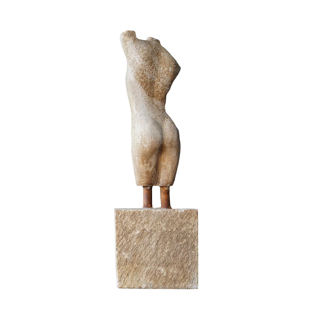 Carved Marble Lady Torso