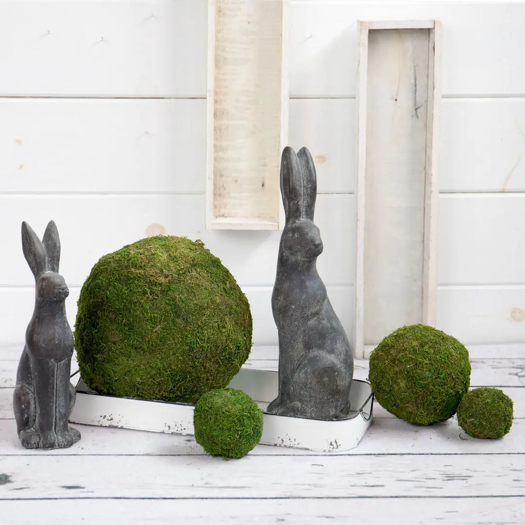 Cement Rabbit Garden Statue - Larger Size
