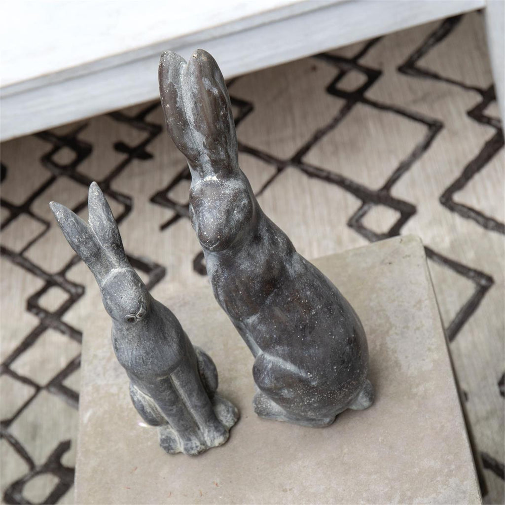 Cement Rabbit Garden Statue - Larger Size