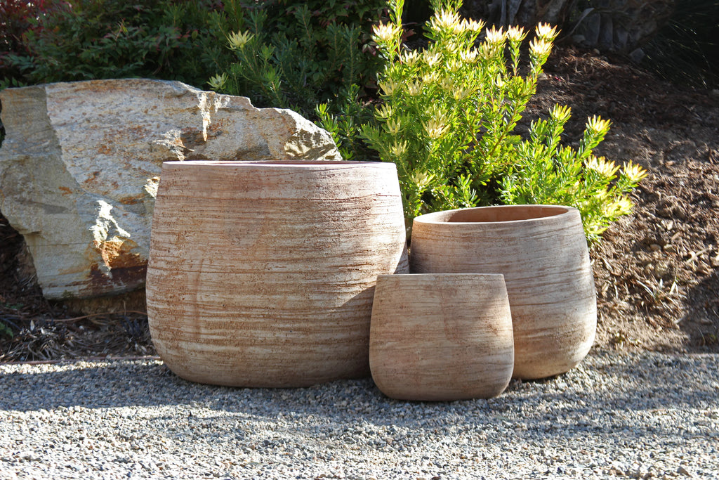 Sand Etched Denali Clay Pots