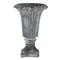 Distressed Black Cement Urn