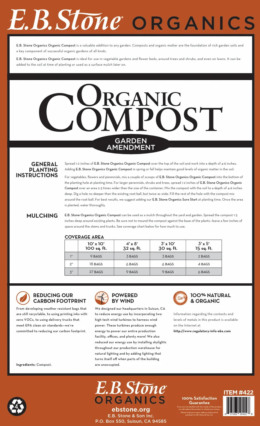 Organic Compost - E.B. Stone 1 cu