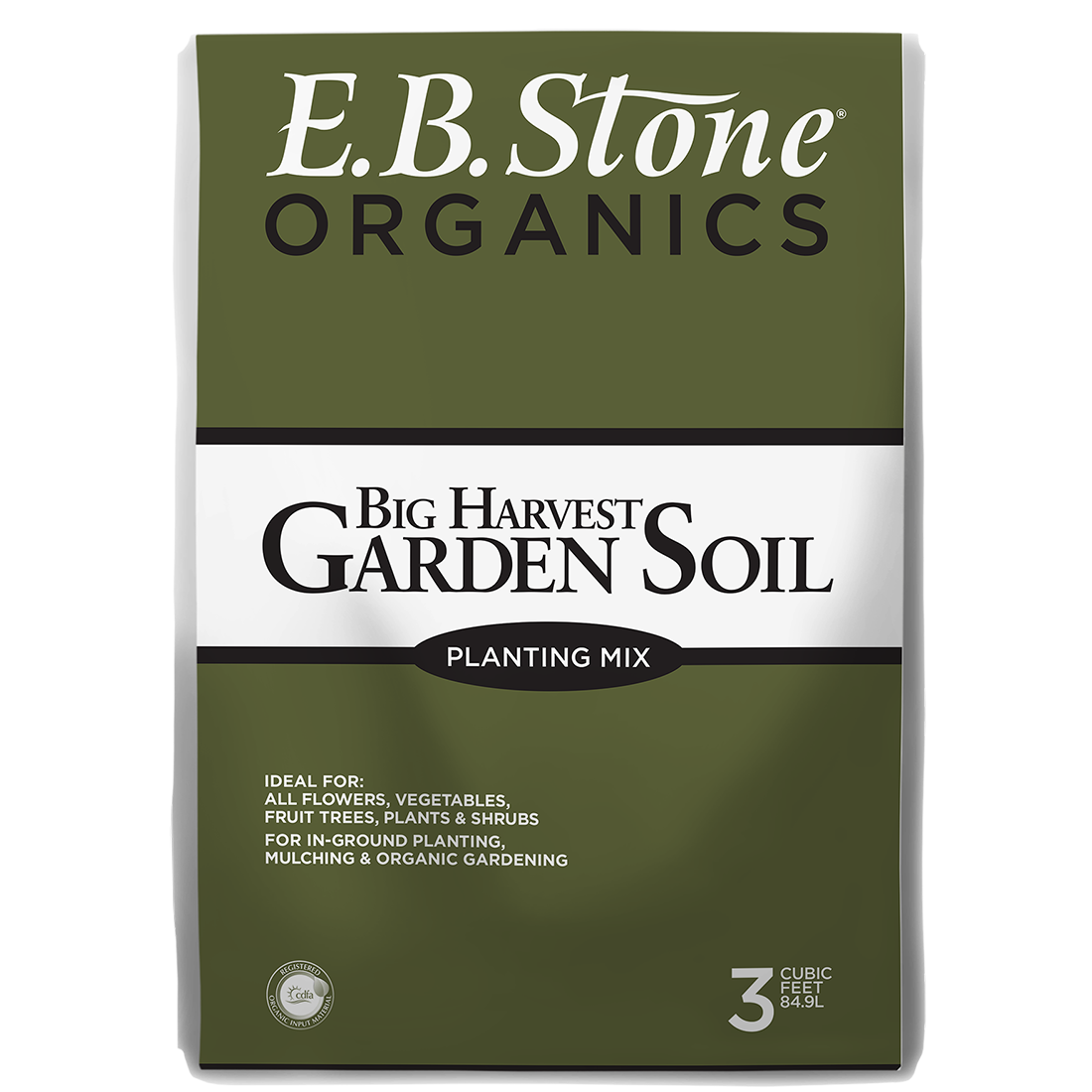 Big Harvest Bale Garden Soil - E.B. Stone 3 cu