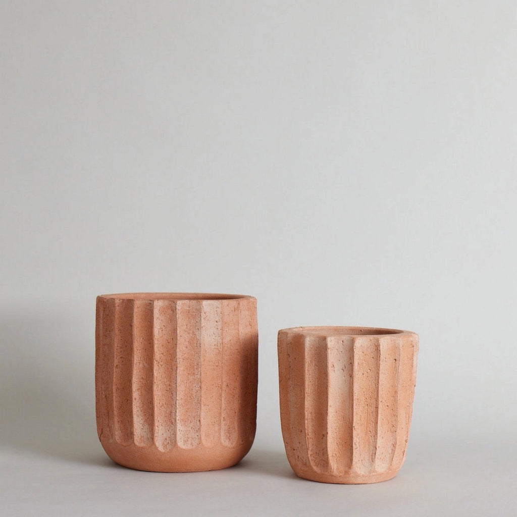 Fluted Terracotta Planter