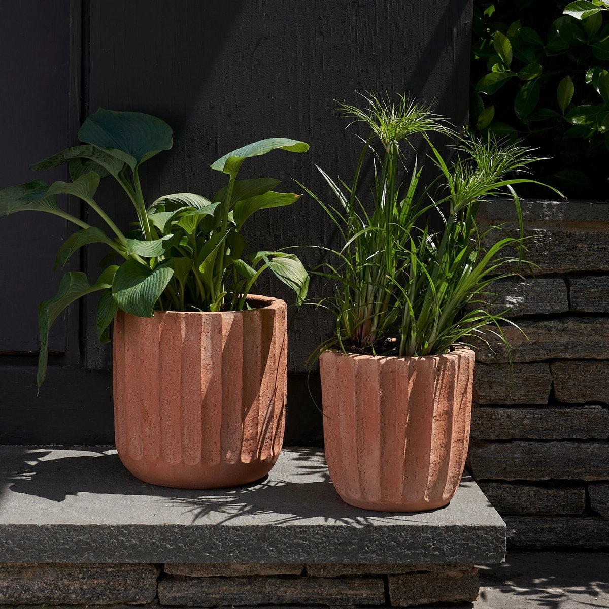 Fluted Terracotta Planter