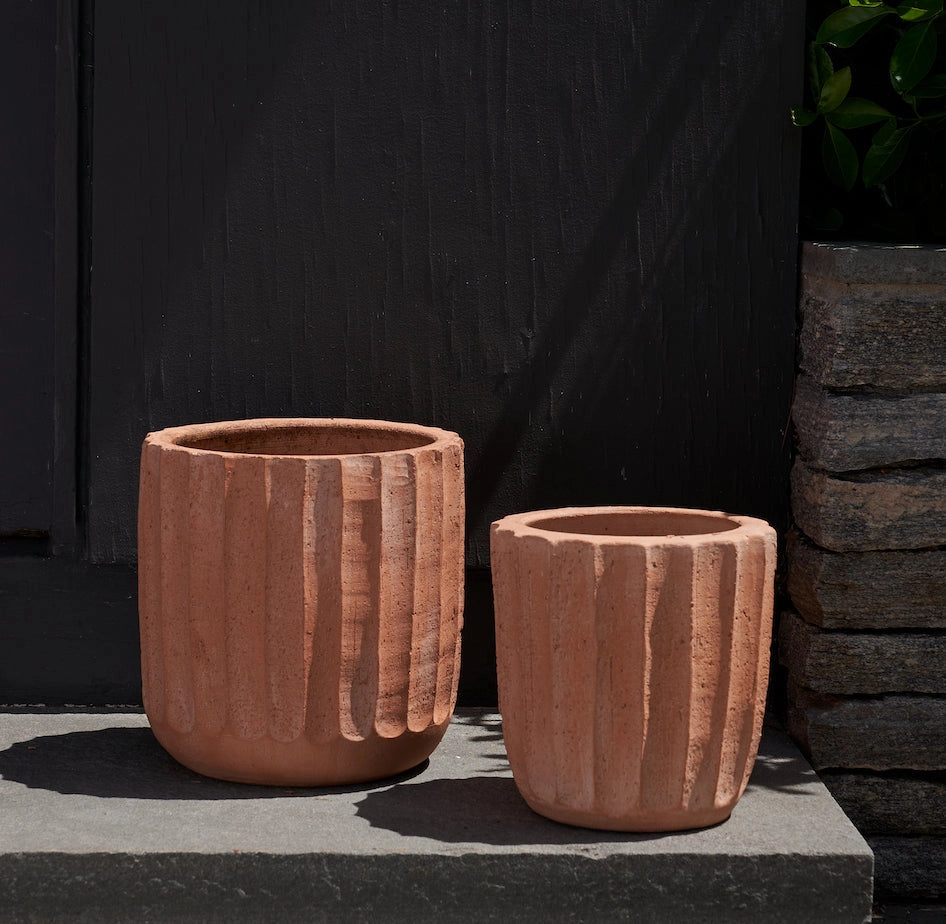 Fluted Terracotta Planter
