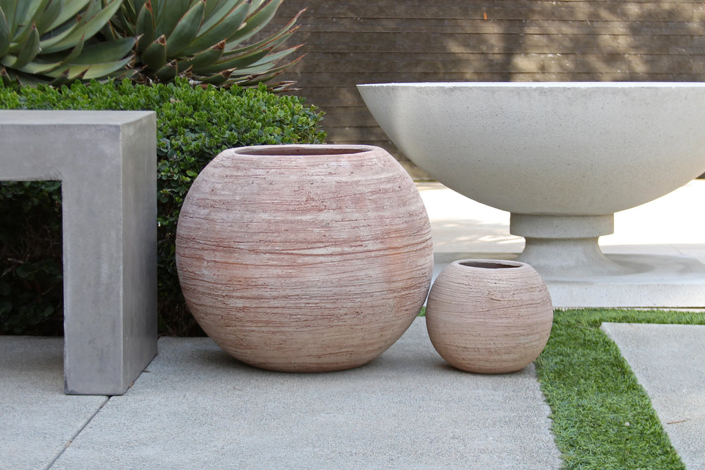 Sand Etched Denali Ball Clay Pots