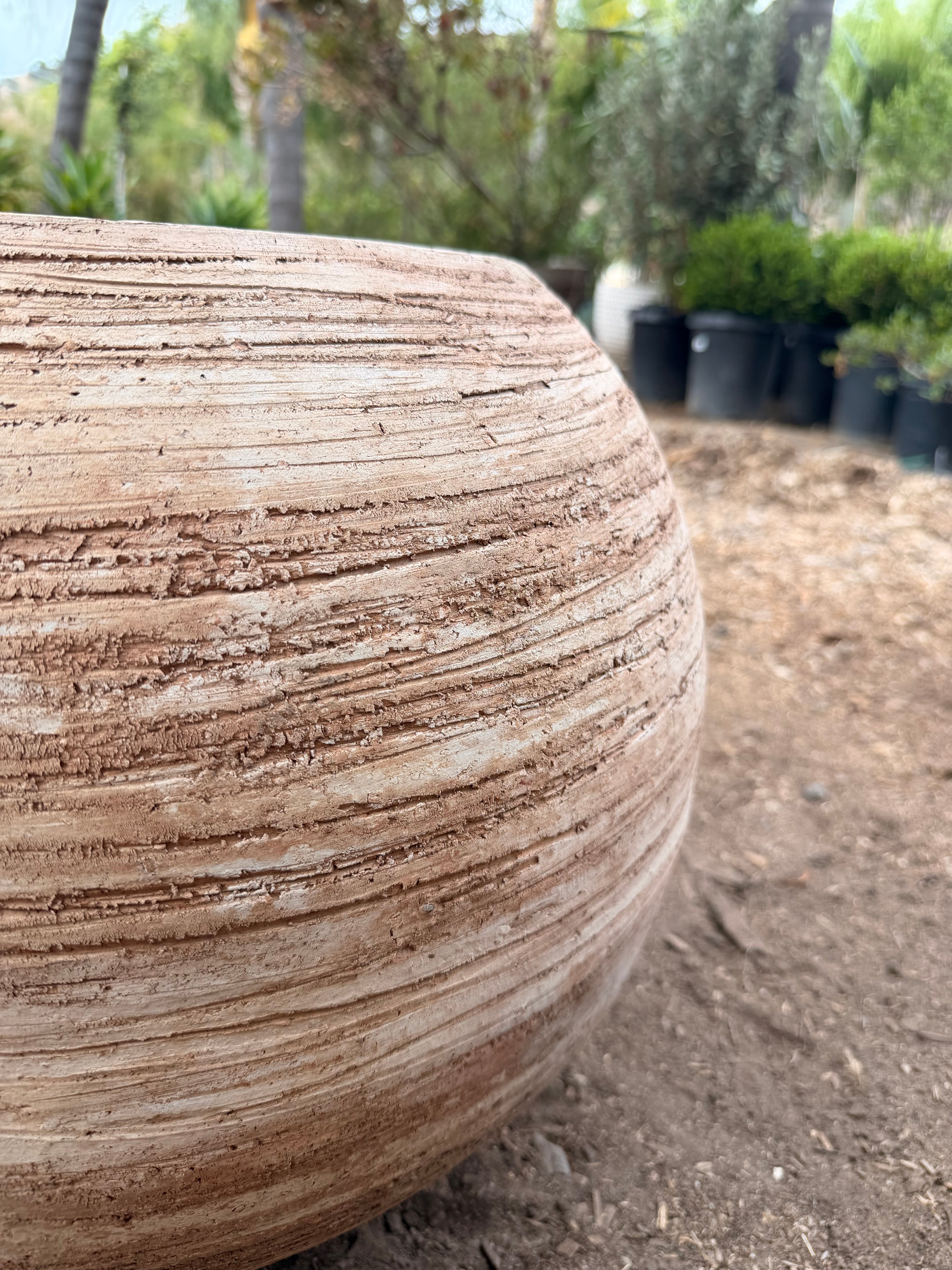 Sand Etched Denali Ball Clay Pots
