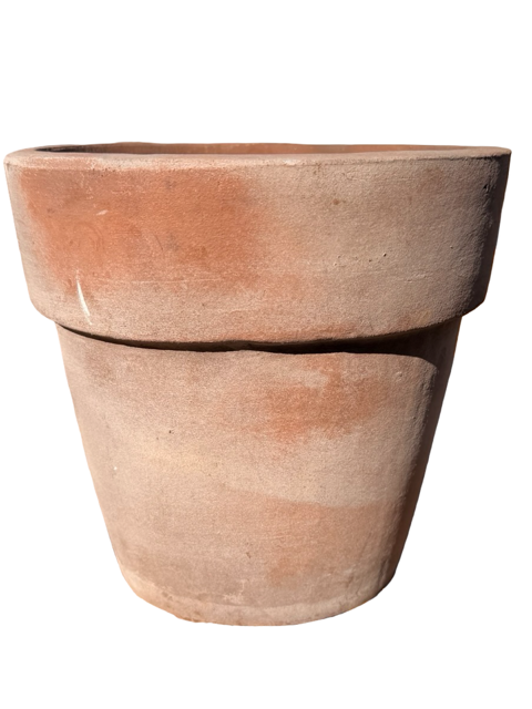 Basic Thick Rim Clay Pot in Grey Natural Clay