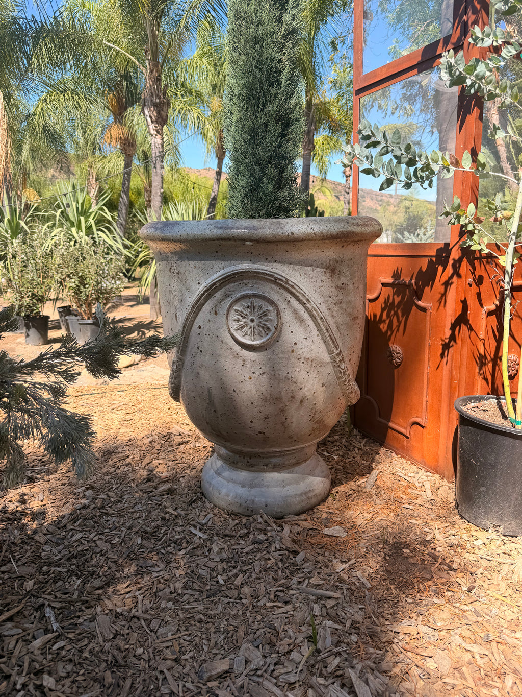 Tall French Urn in Antique White