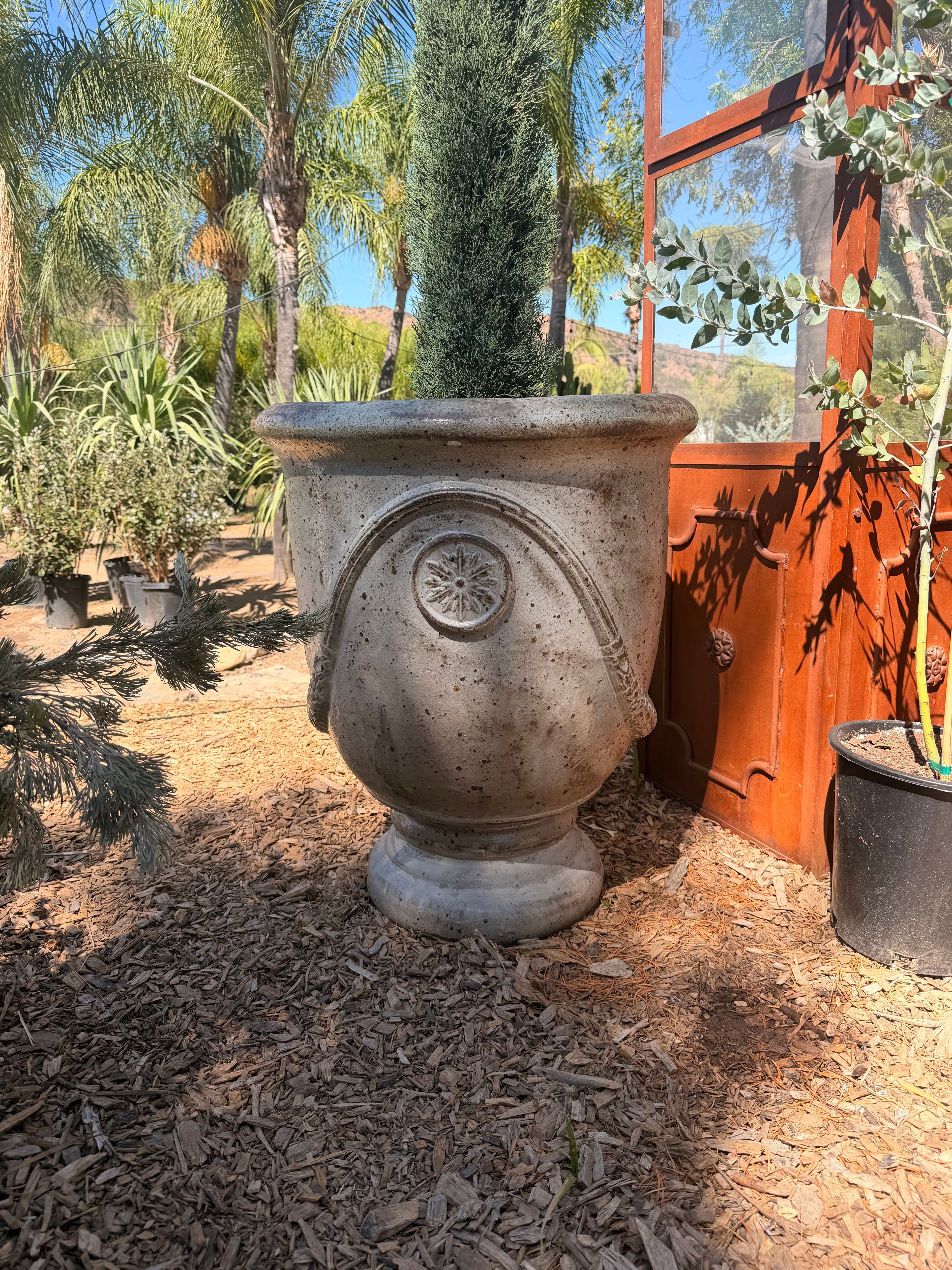 Tall French Urn in Antique White