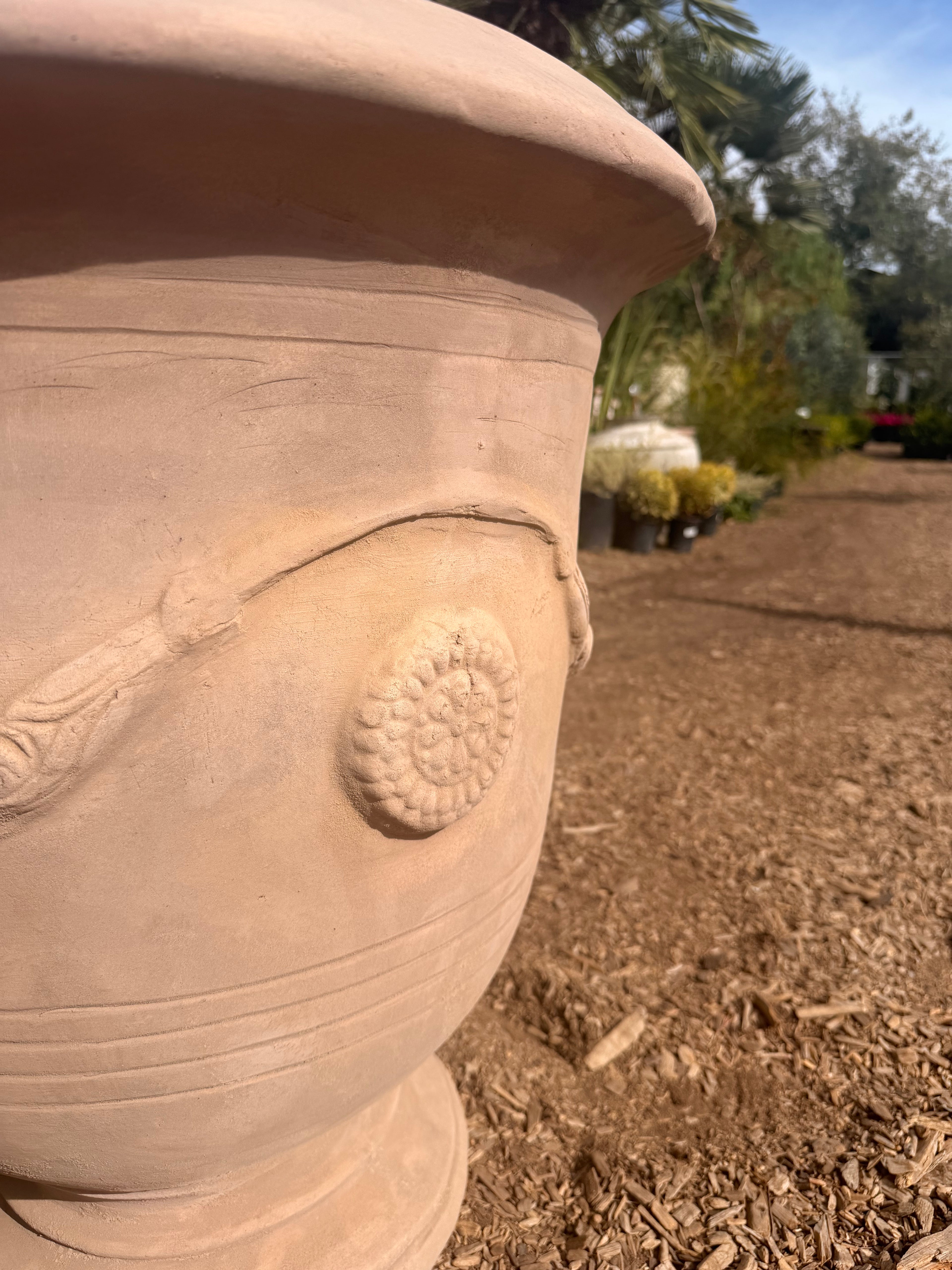 French Urns in Natural Clay