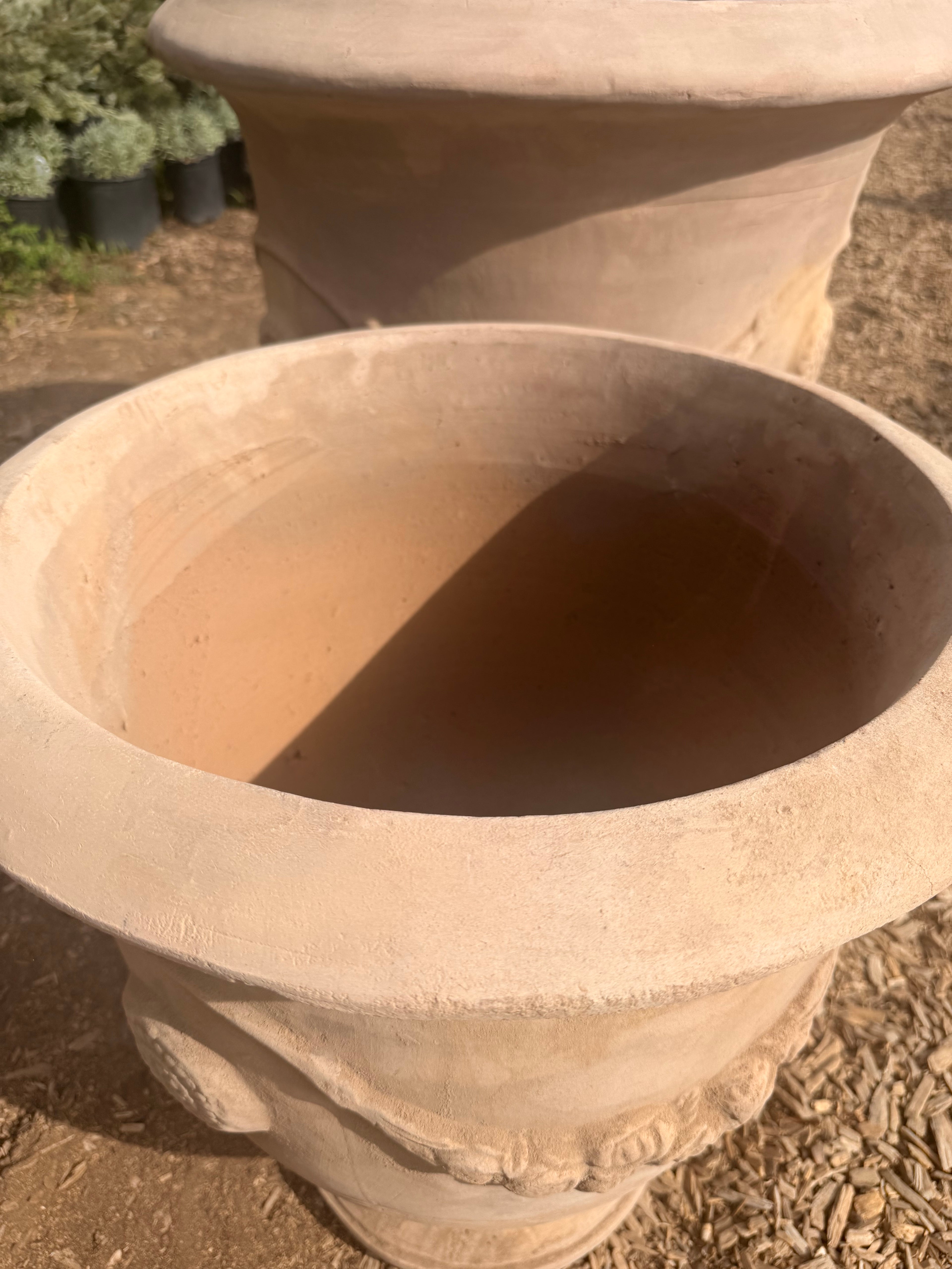 French Urns in Natural Clay