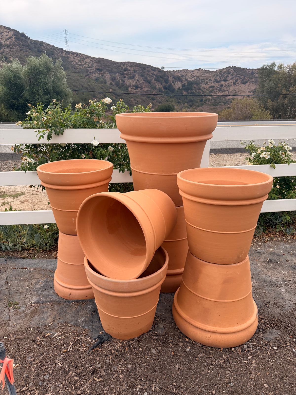 Classic Double Rolled Rim Terracotta Pot