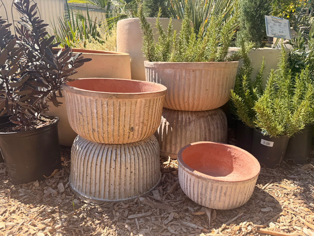 Vertical Lines Low Bowl