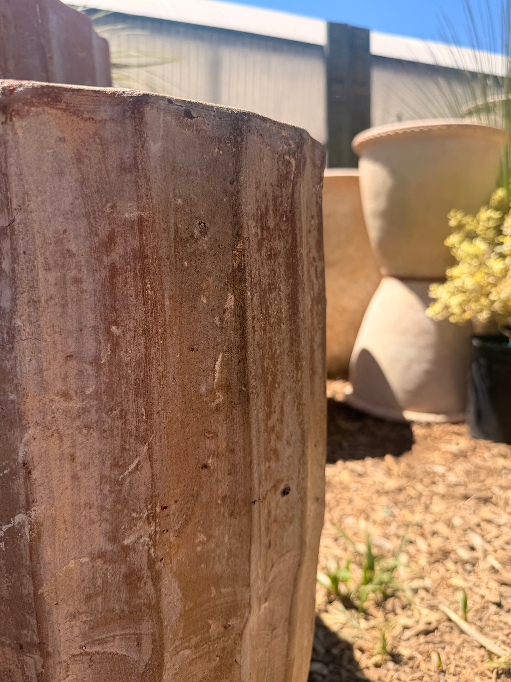 Tall Fluted Pots