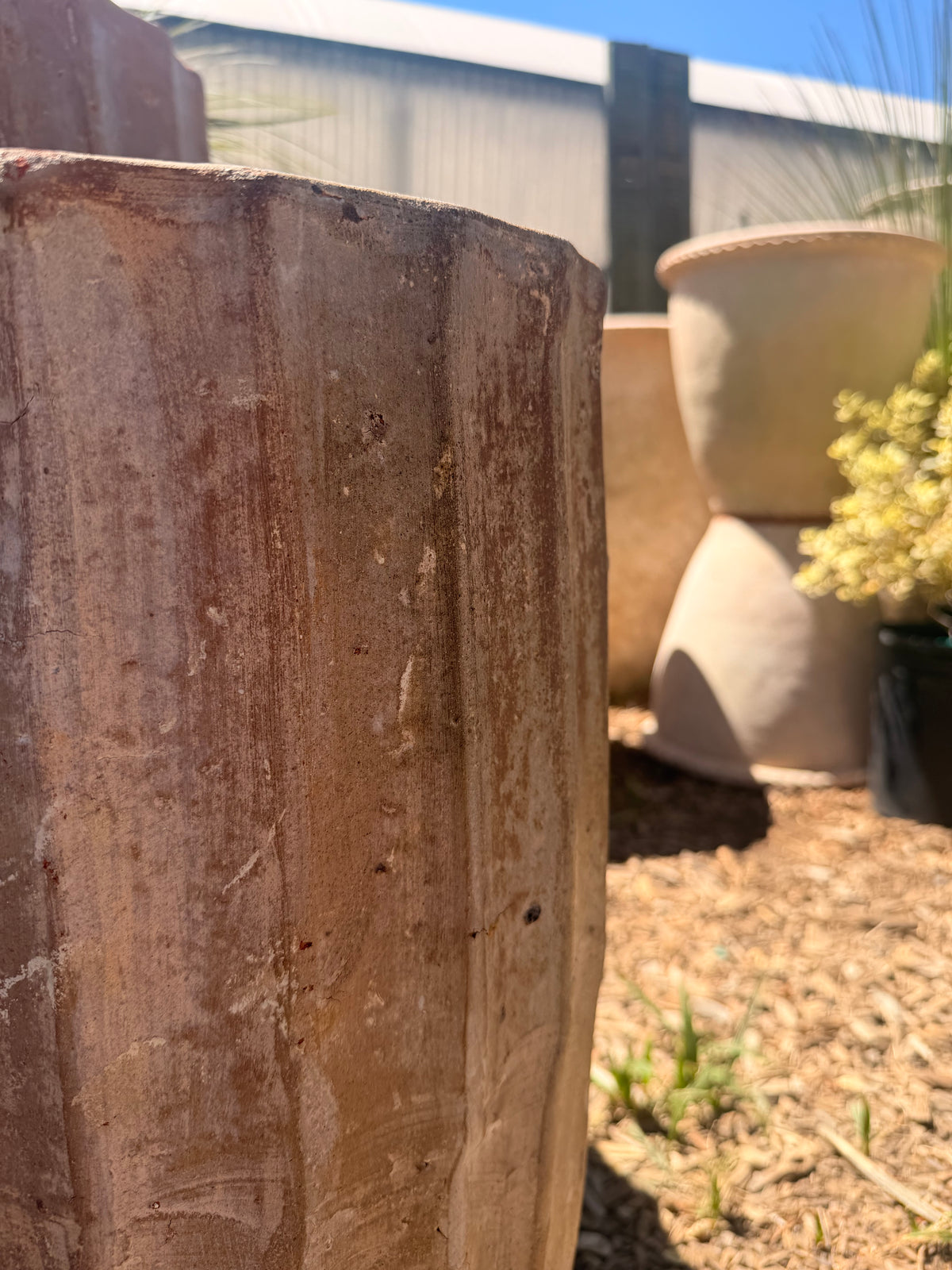 Tall Fluted Pots