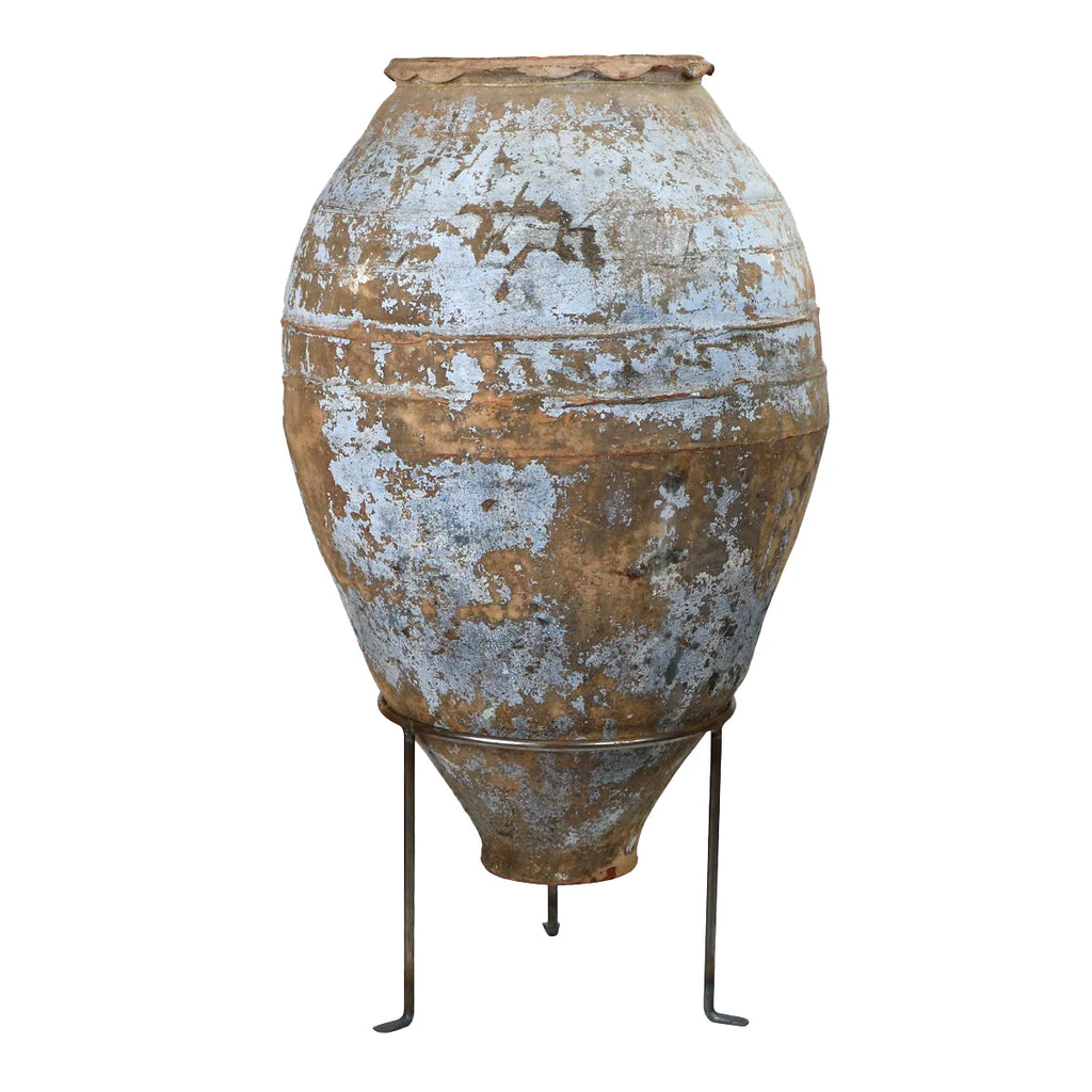 Olive Jar Iron Stand