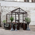 Vintage Finish Metal Victorian Orangerie / Greenhouse (Small)