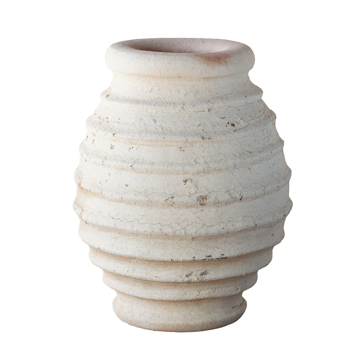 Ribbed Oil Jar Unglazed (Small) from Morocco