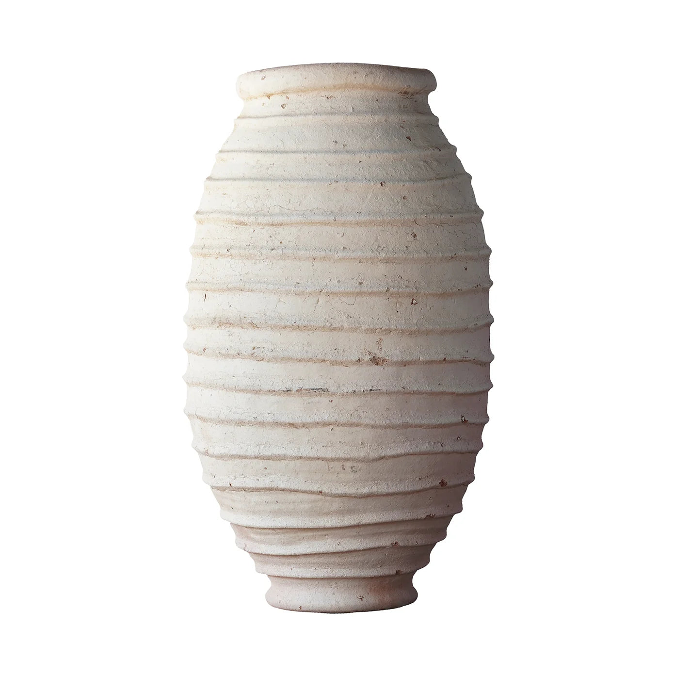 Ribbed Oil Jar Unglazed (Large) from Morocco