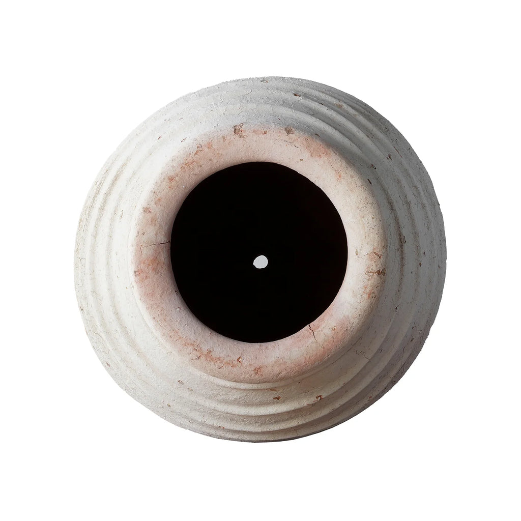 Ribbed Oil Jar Unglazed (Small) from Morocco
