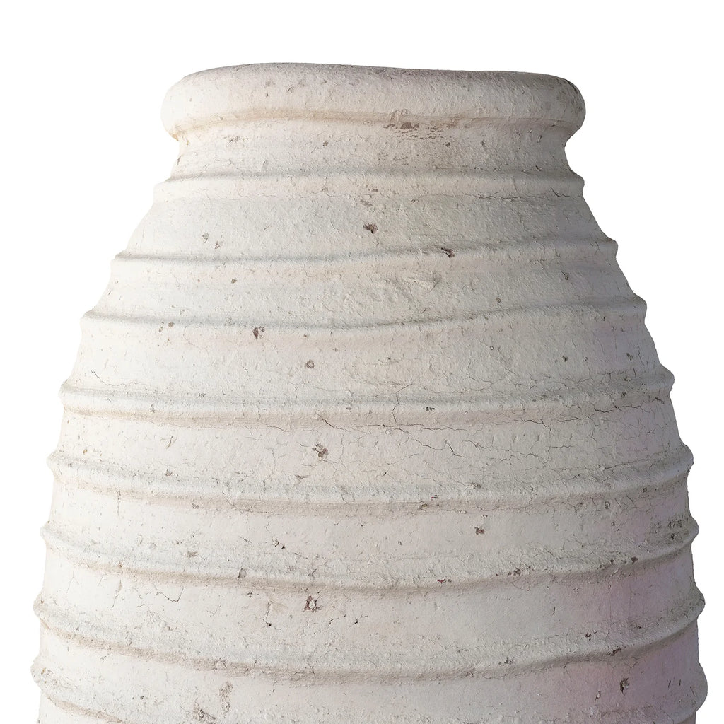 Ribbed Oil Jar Unglazed (Small) from Morocco