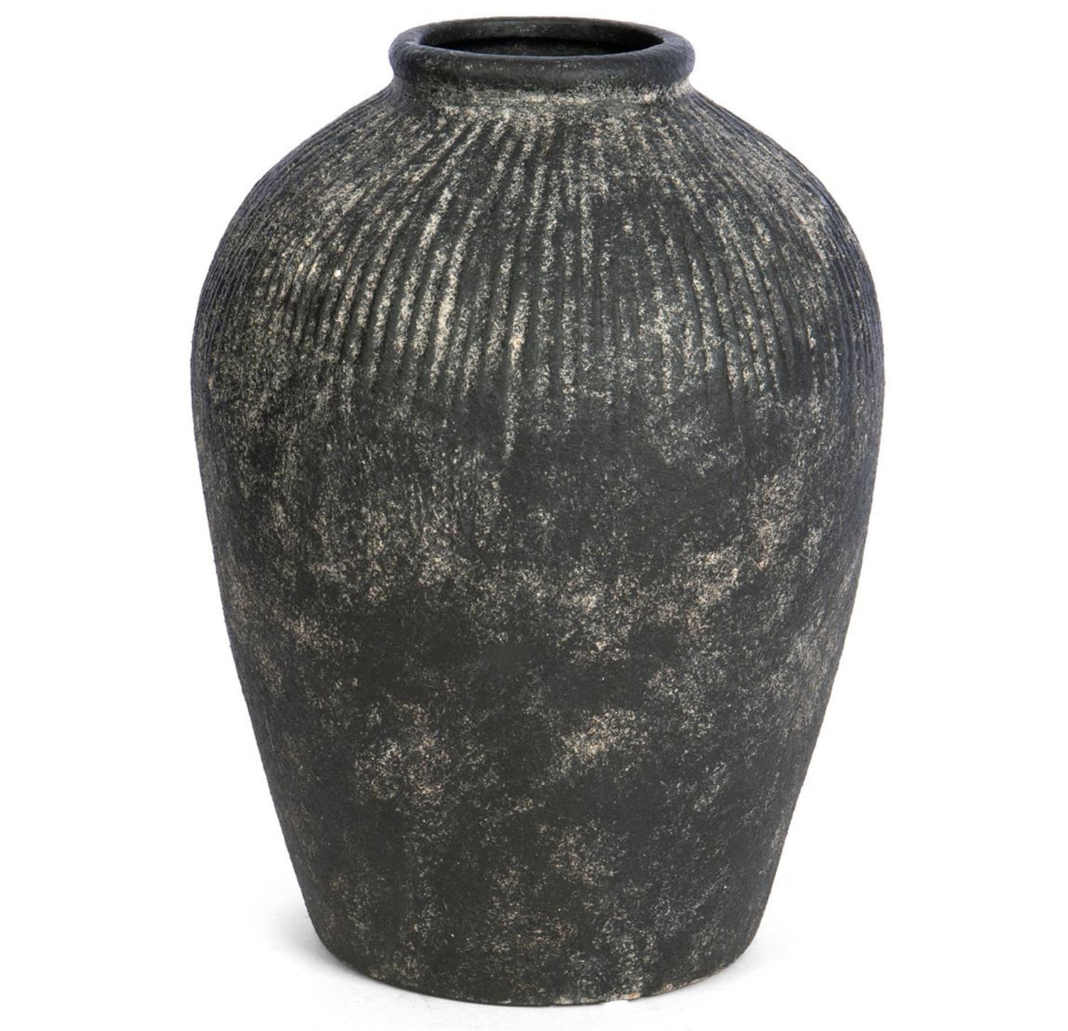 Tall Round Terracotta Vase