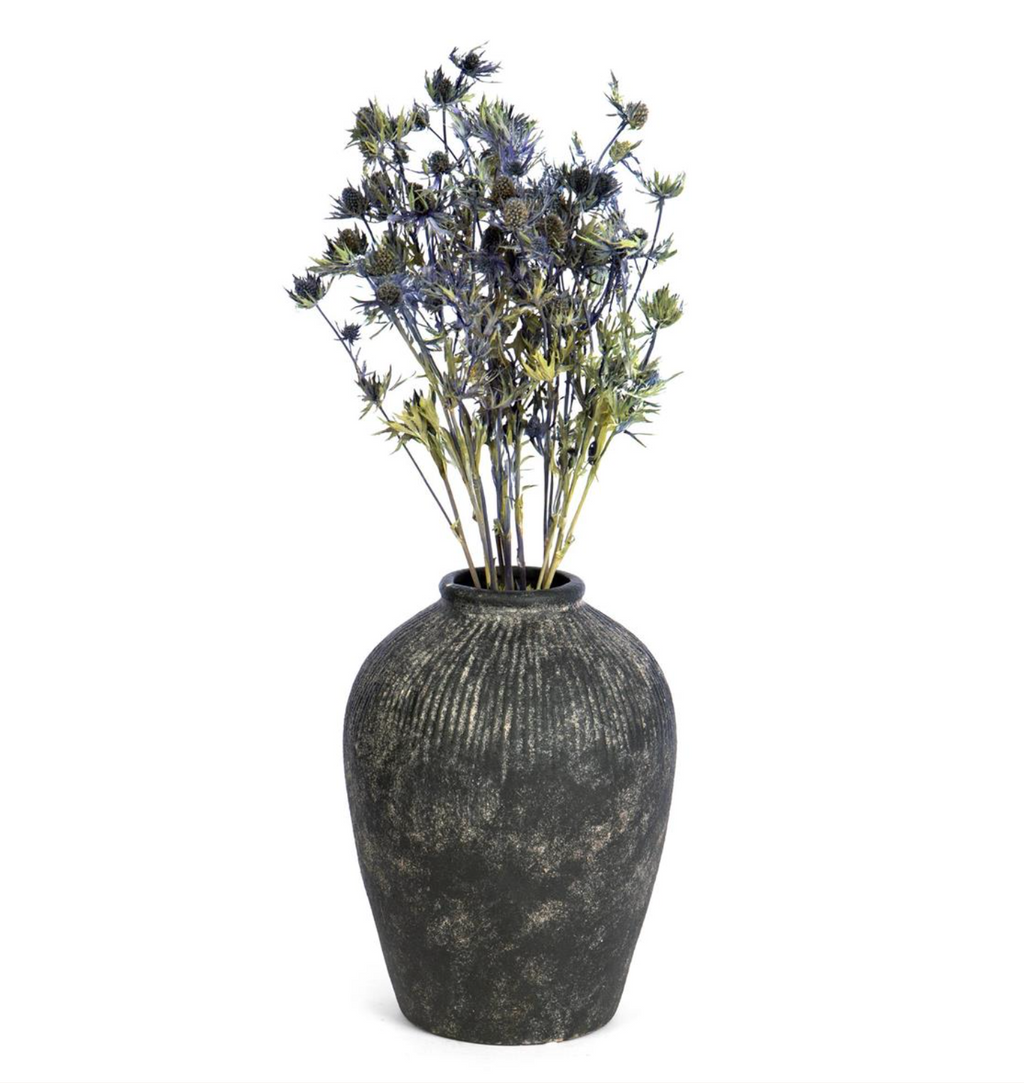 Tall Round Terracotta Vase