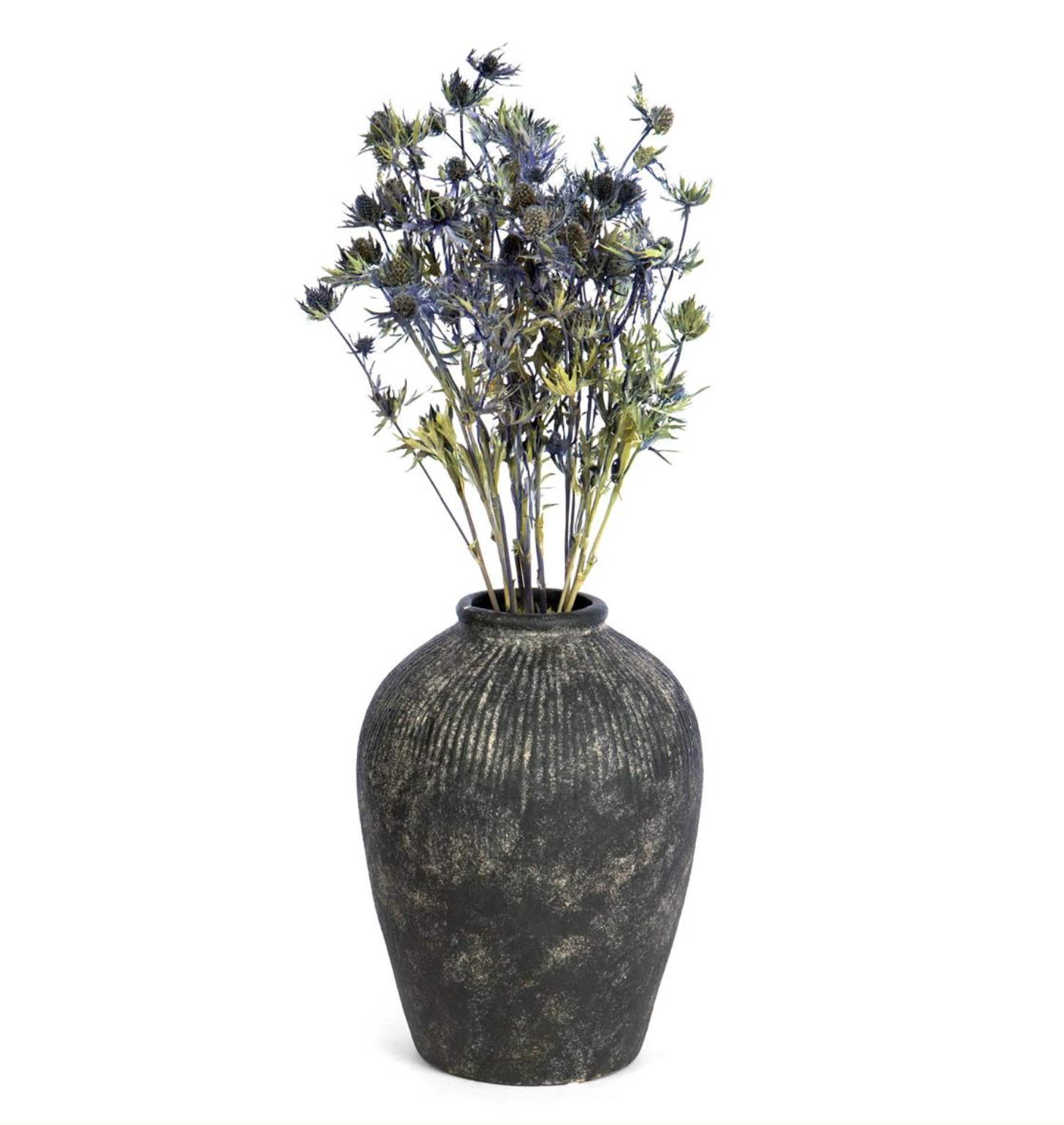Tall Round Terracotta Vase