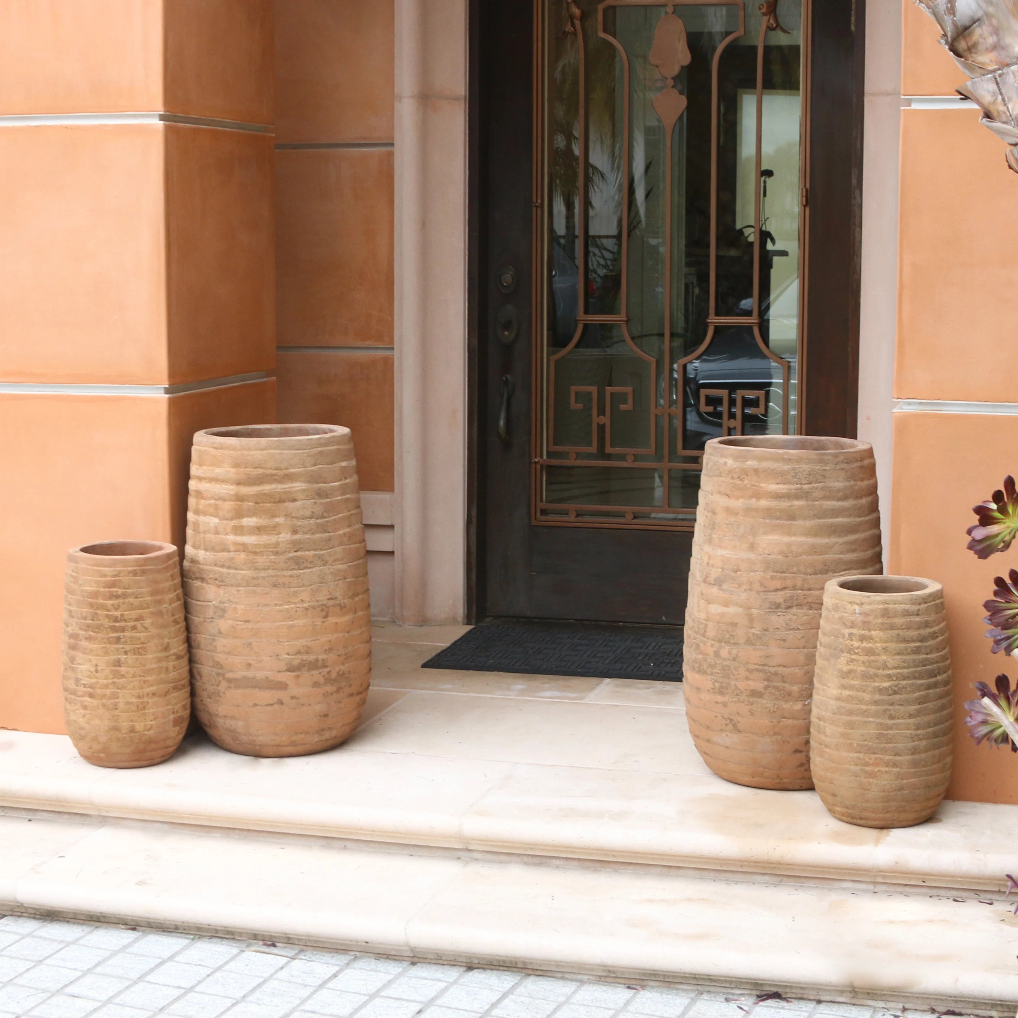 Tall Clay Ring Pots