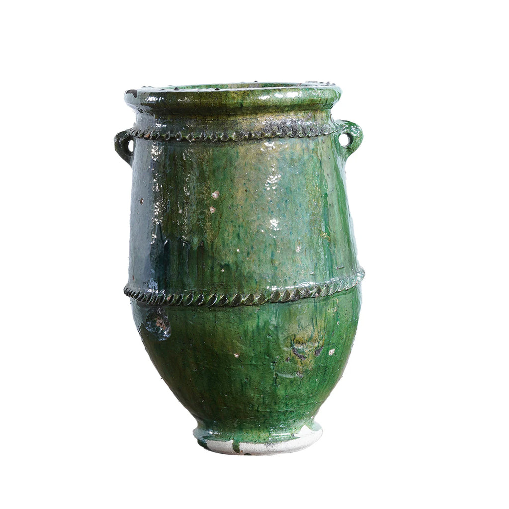 Tamegroute Handle Pot in Green (Small)