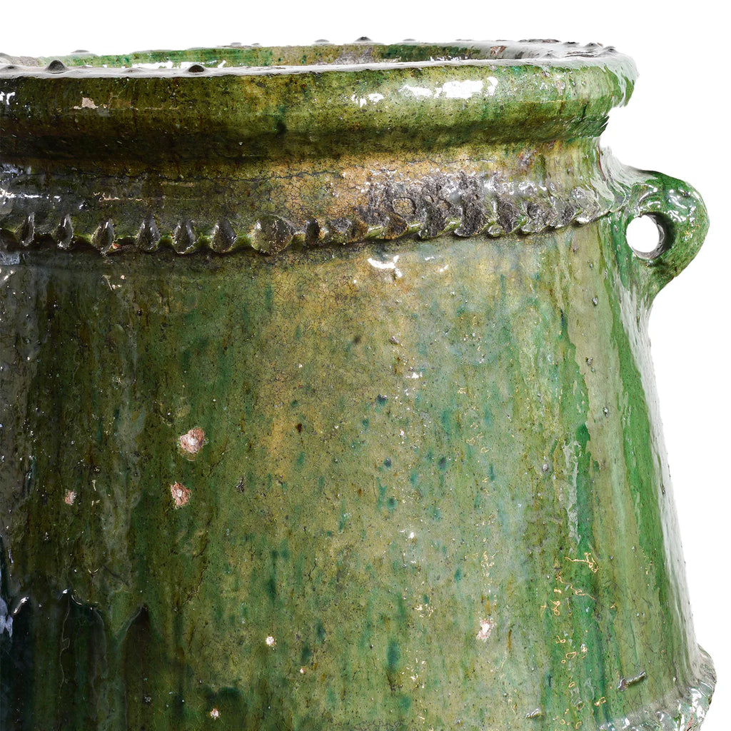 Tamegroute Handle Pot in Green (Small)