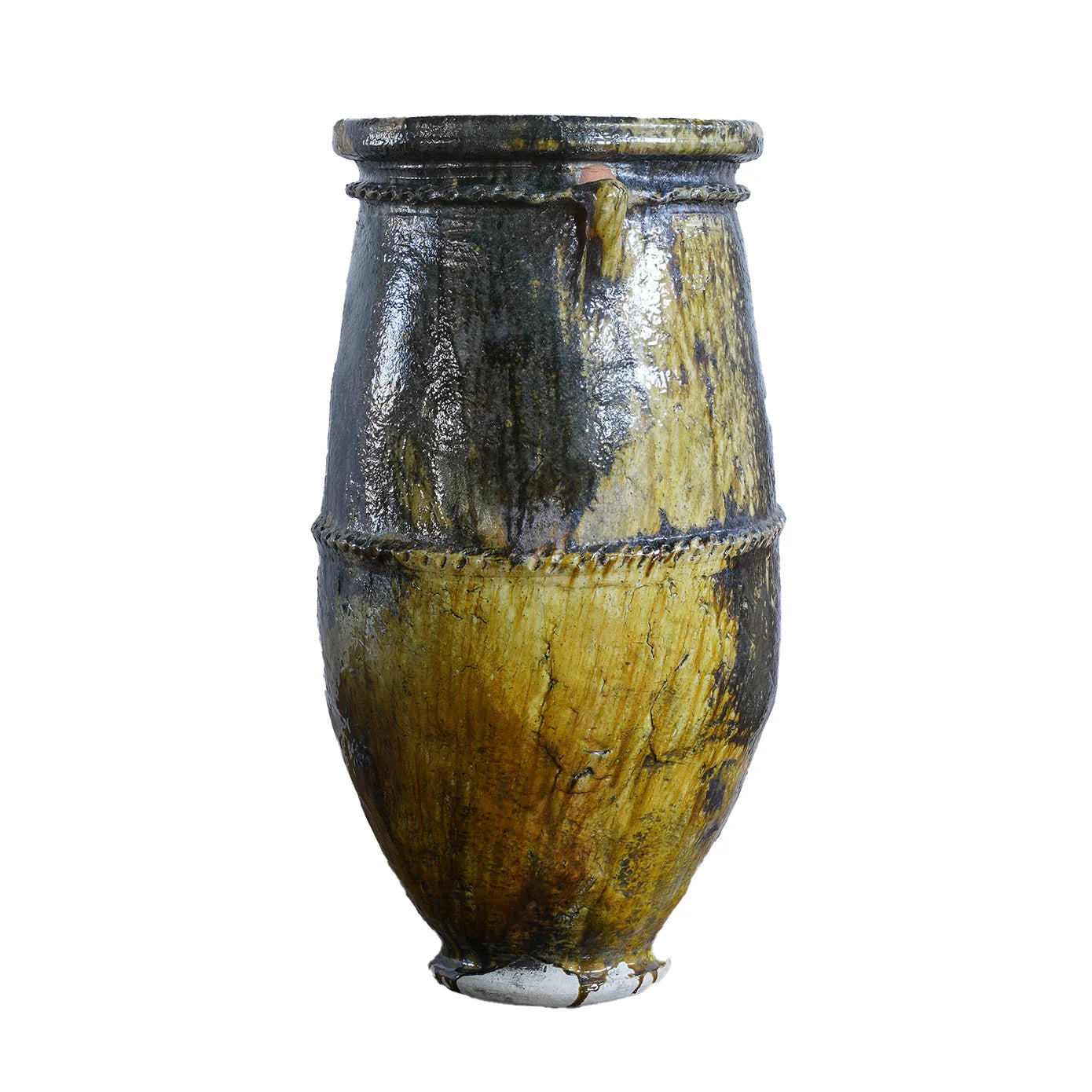 Tamegroute Handle Pot in Mustard (Large)