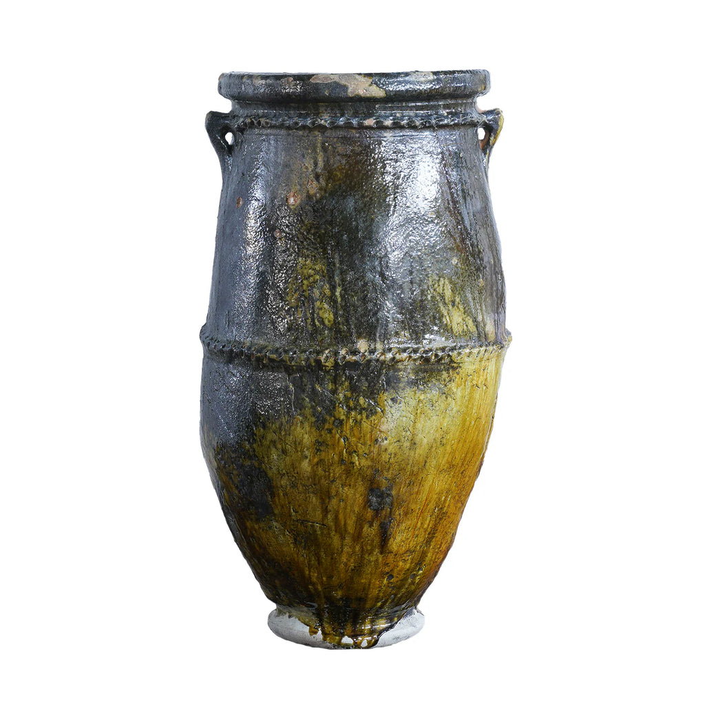 Tamegroute Handle Pot in Mustard (Large)