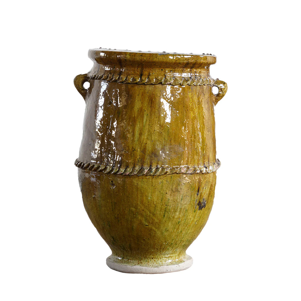 Tamegroute Handle Pot in Mustard (Small)
