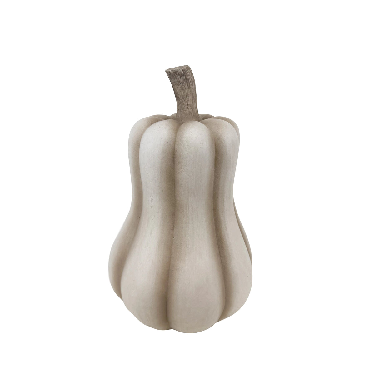 Cream-Colored Decorative Elongated Pumpkin