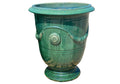 French Urn "Anduze Style" in Antique Green
