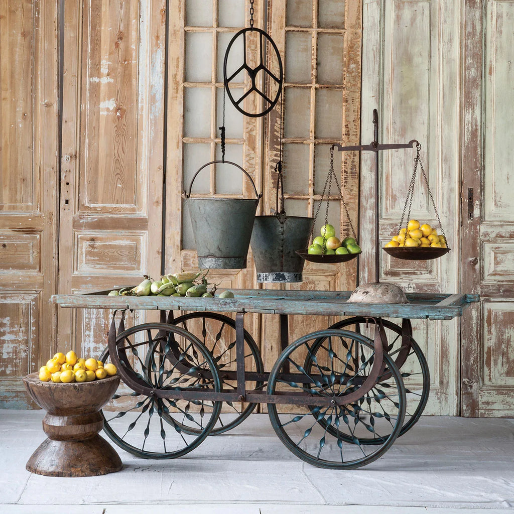 Vintage Wooden Trolley Cart
